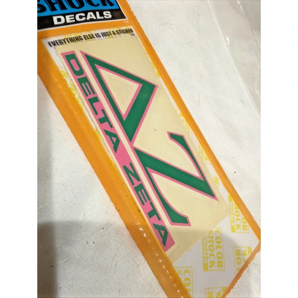 DELTA ZETA Sorority Bundle Hat Car Decal Wooden Paddle Crest Greek College NEW